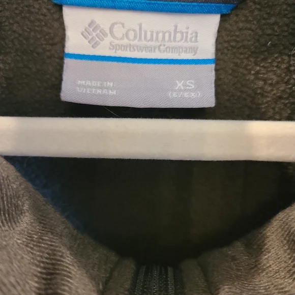 Olive Columbia fleece vest Xs kids - Picture 4 of 8